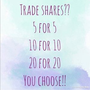 💜 SHARES FOR SHARES 💜